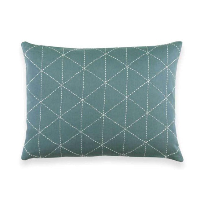 Graph Stitch 16" x 12" Throw Pillow
