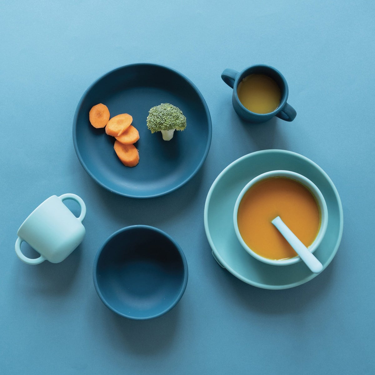 Silicone Suction Baby or Toddler Plates Set of 2 Neighborly
