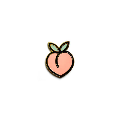 Peach Emoji Enamel Pin