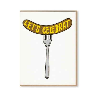 Let's CeleBRAT Congratulations or Birthday Card