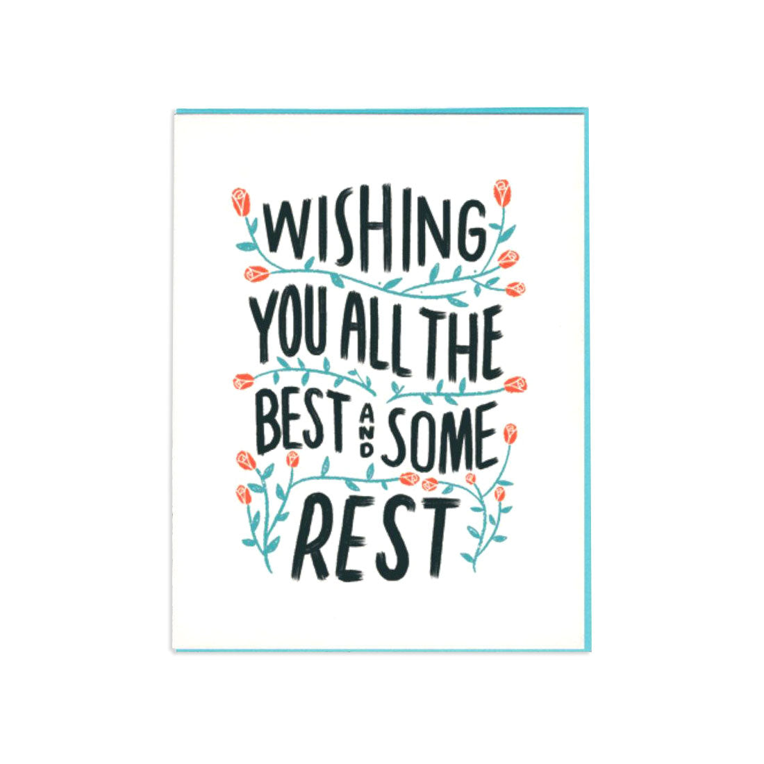 Wishing the Best & Some Rest Get Well Card