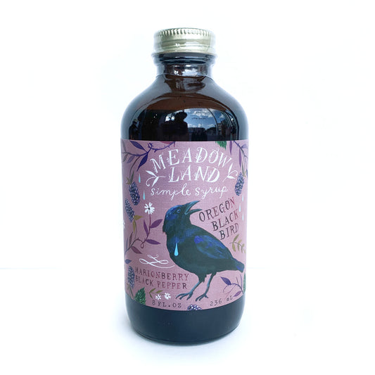 Oregon Blackbird Marionberry & Black Pepper Simple Syrup