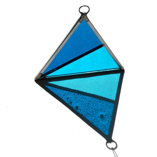 Triangle Stained Glass Suncatcher Ornament