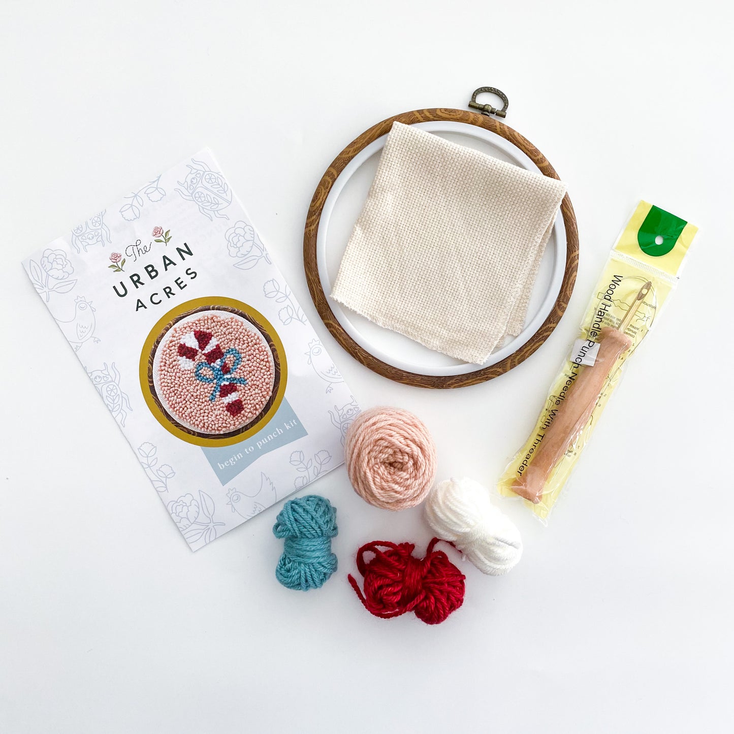 Candy Cane DIY Punch Needle Craft Kit