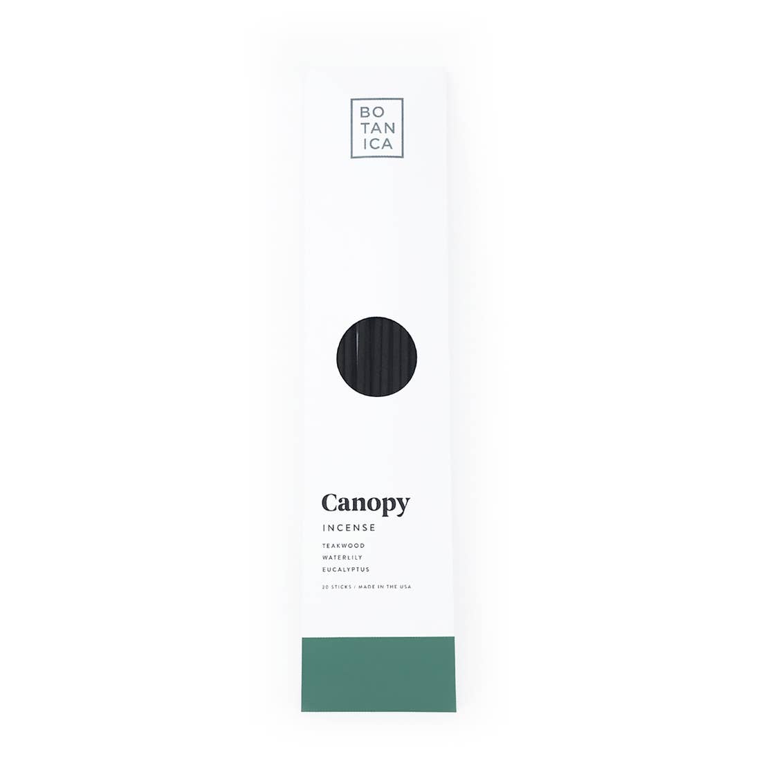 Canopy Teakwood, Waterlily, & Eucalyptus Incense Sticks (Pack of 20)
