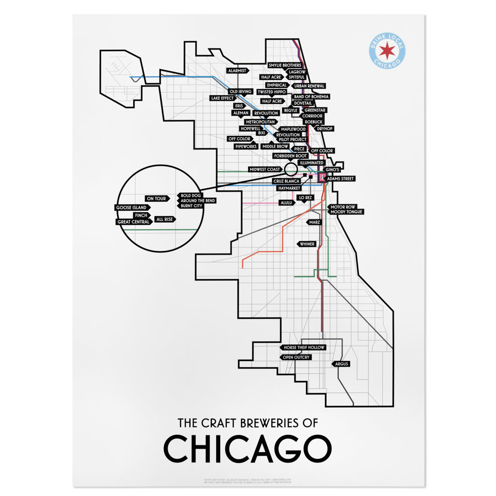 Chicago Craft Brewery Map 18