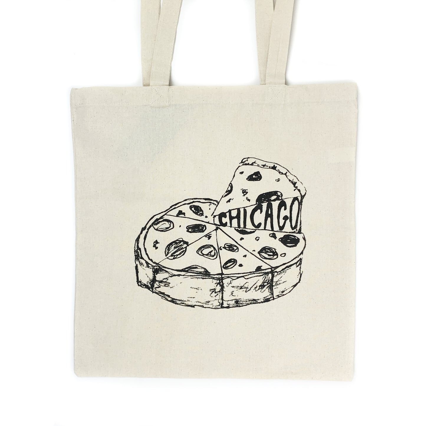 Chicago Deep Dish Pizza Tote Bag