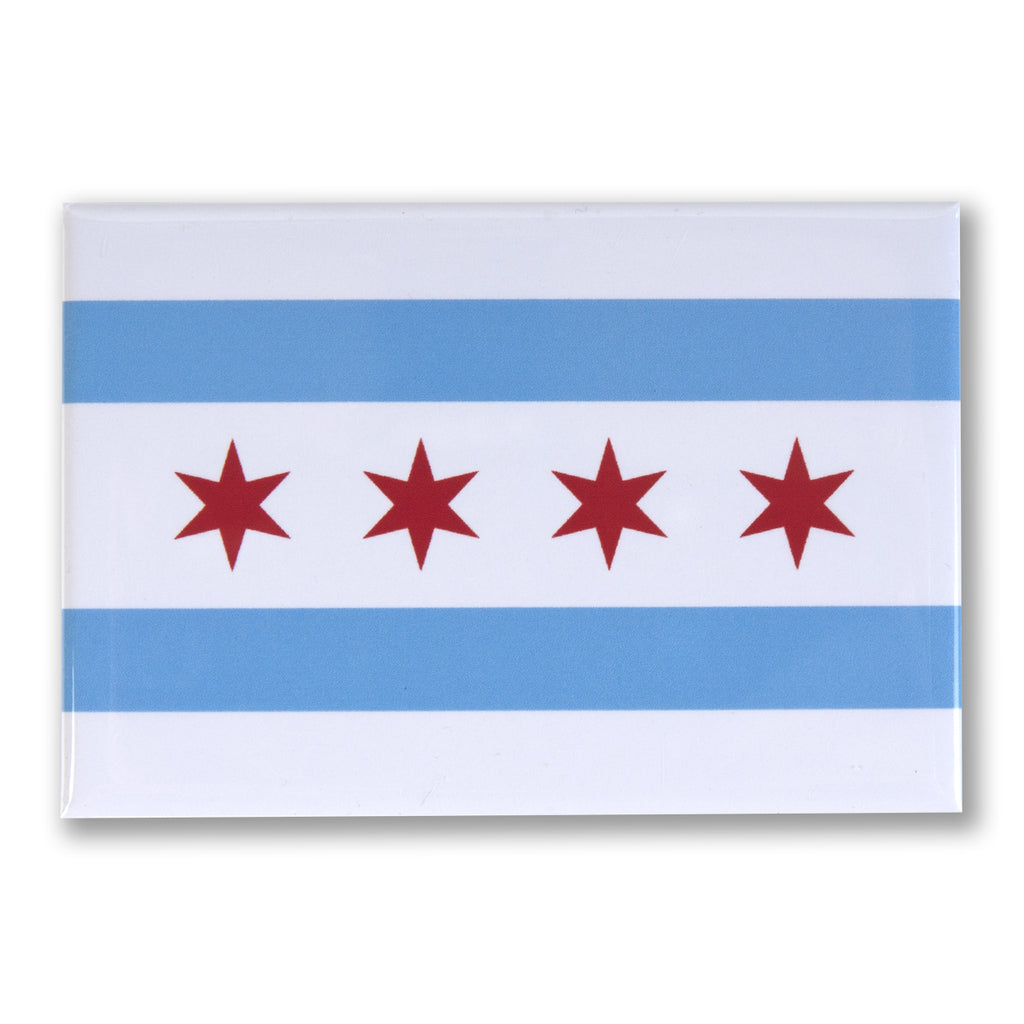 Chicago Flag 3" x 2" Magnet
