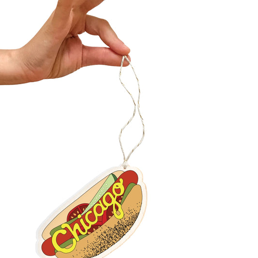 Chicago Hot Dog Holiday Ornament
