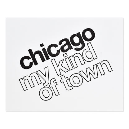 Chicago My Kind of Town 8" x 10" Letterpress Print