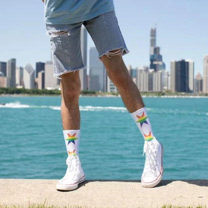Chicago Flag Pride Socks
