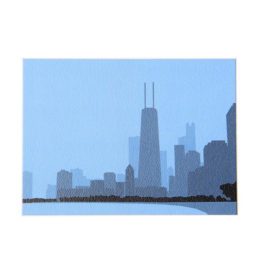 Chicago Skyline Postcard