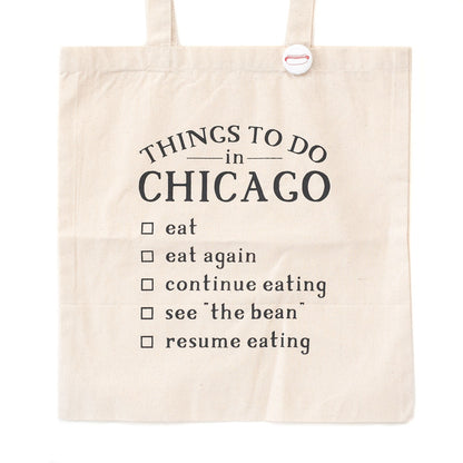 Things to Do in Chicago Tote Bag
