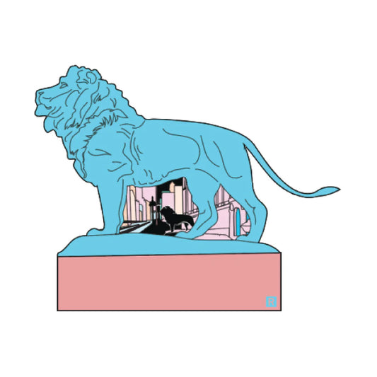Chicago Art Institute Lion Die Cut Sticker