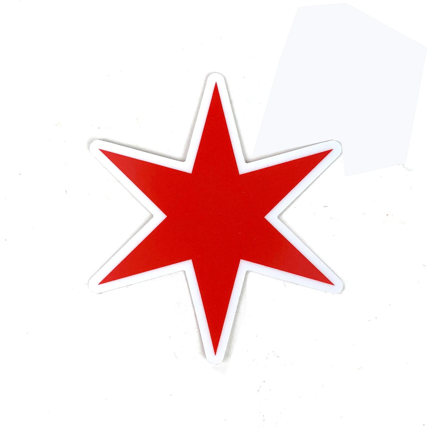 Chicago Flag Star Sticker