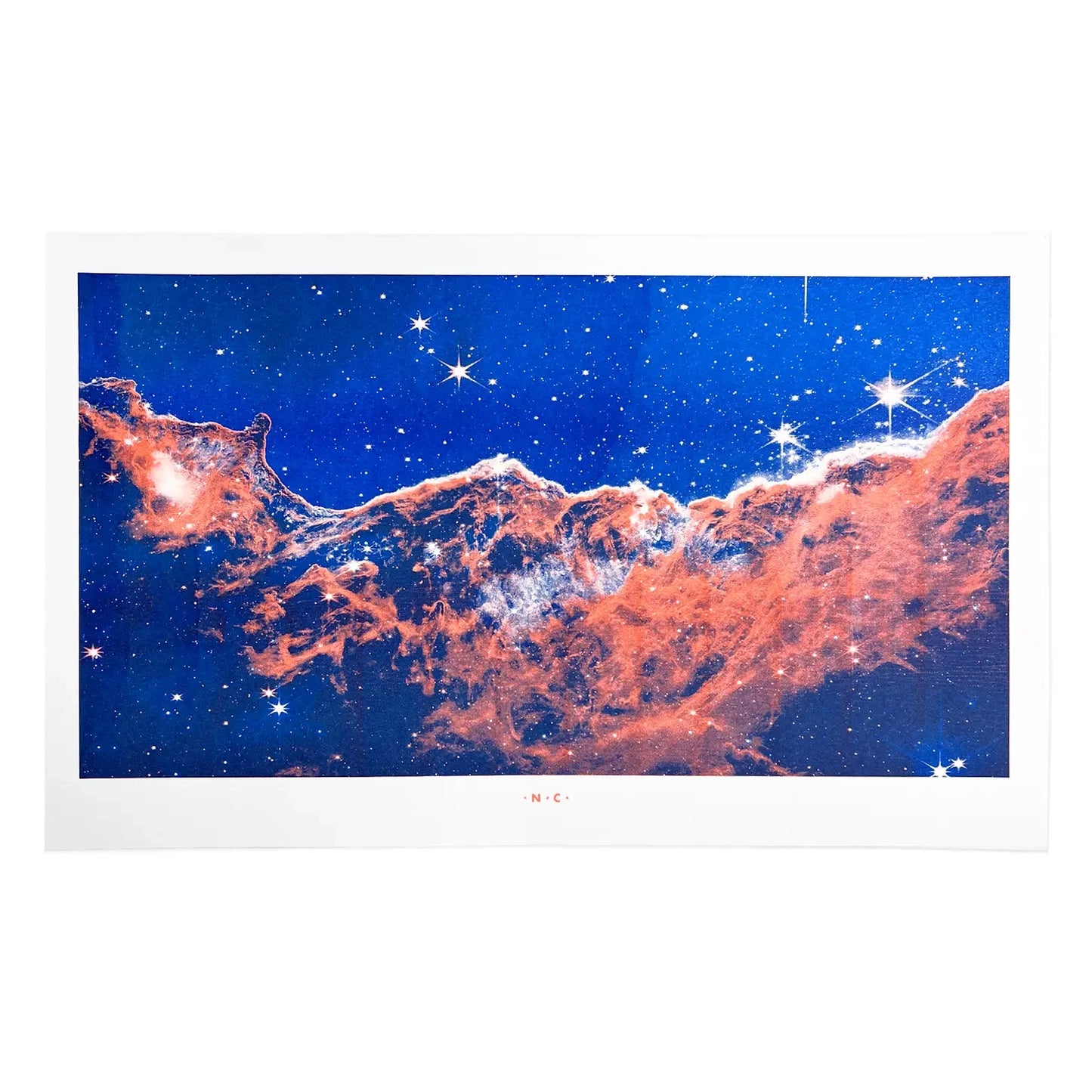 Webb Telescope Cosmic Cliffs 8.5" x 14" Risograph Print