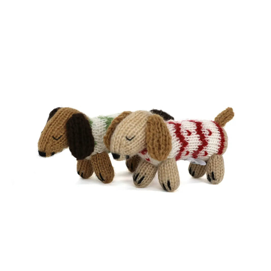 Dachshund Dog in Sweater Knit Ornament