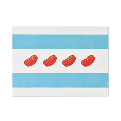 Spirit of Chicago Hot Dog Flag Postcards (Pack of 8)