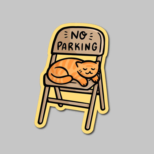 Chicago Dibs Folding Chair with Cat Sticker