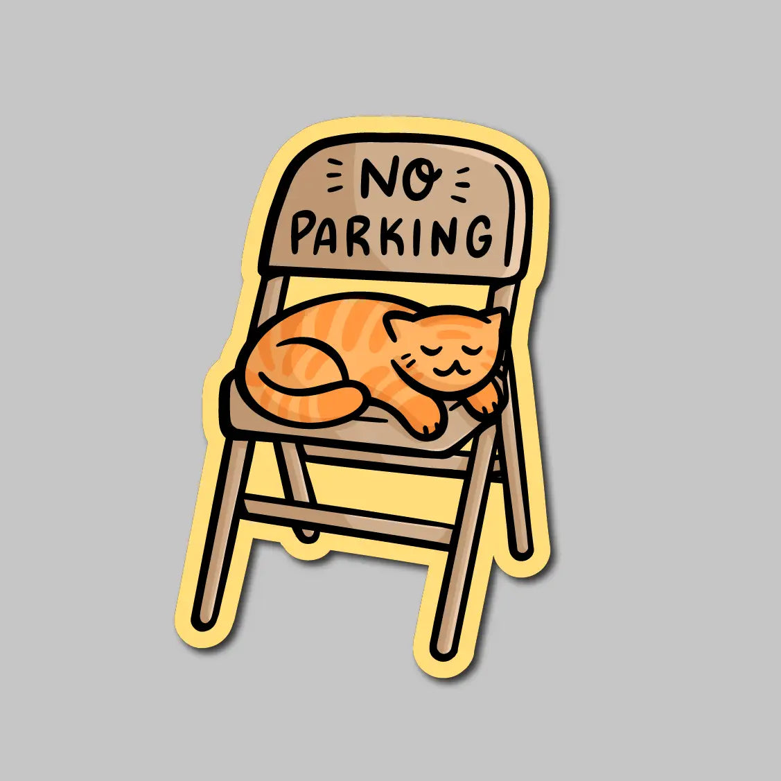 Chicago Dibs Folding Chair with Cat Sticker – Neighborly