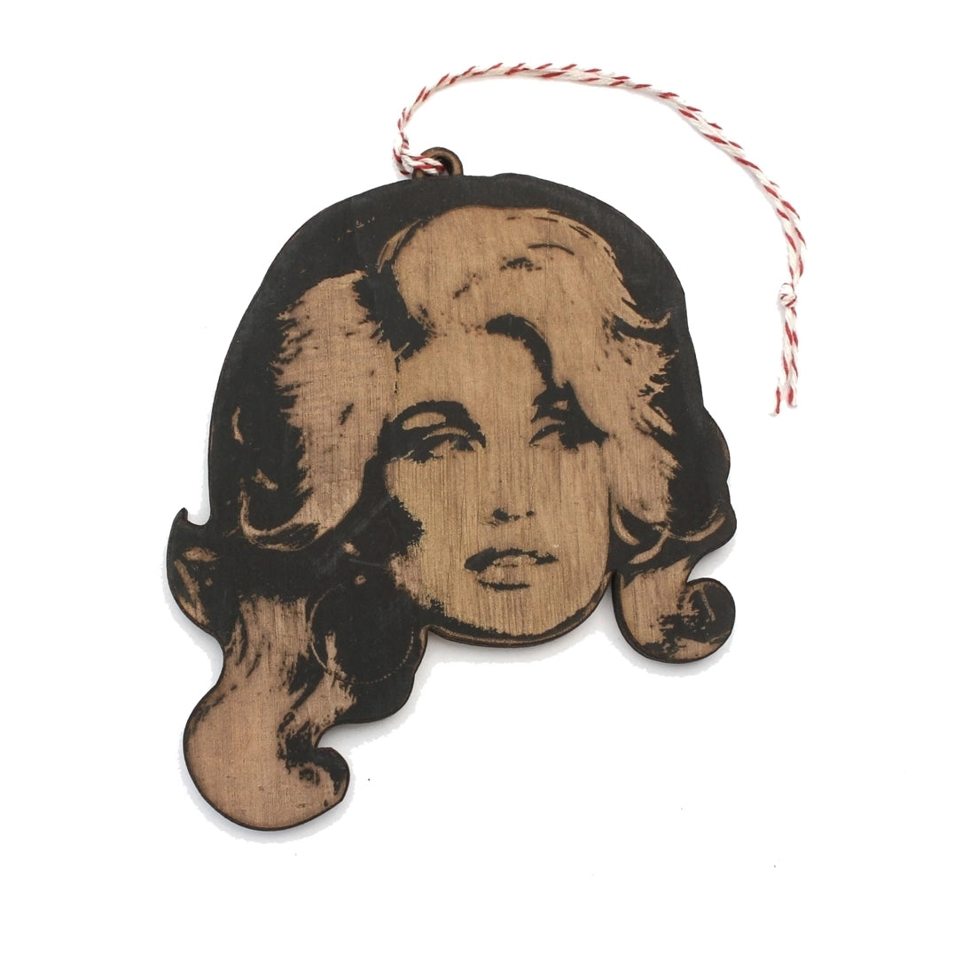 Dolly Parton Lasercut Wood Ornament
