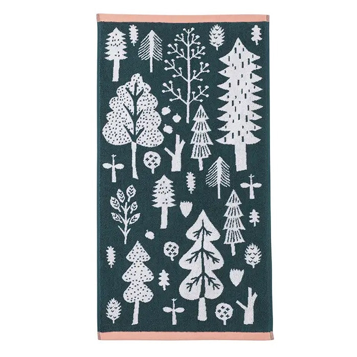 Forest Cotton Terrycloth Hand Towel