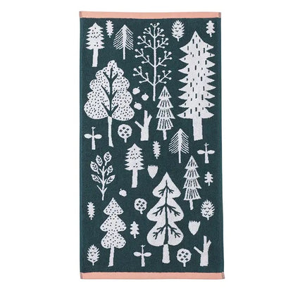 Forest Cotton Terrycloth Hand Towel