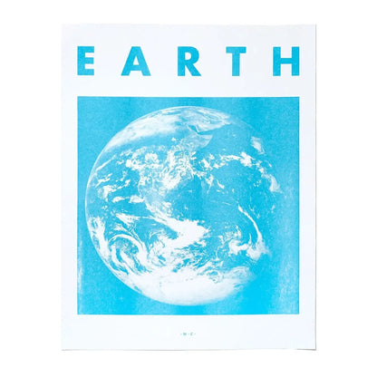 Earth 11" x 14" Risograph Print