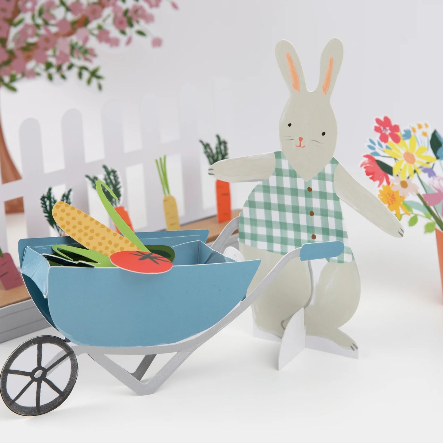 Bunny Paper Play Garden Set