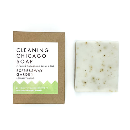 Cleaning Chicago Expressway Garden Rosemary & Mint Soap