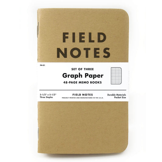 Field Notes Graph Paper Memo Notebooks (Set of 3)
