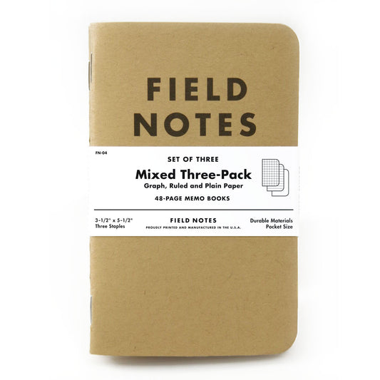 Field Notes Mixed 3 Pack of Notebooks