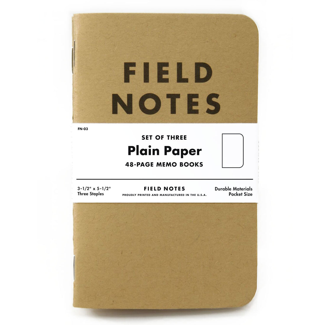 Field Notes Plain Paper Memo Notebook (Set of 3) – Neighborly
