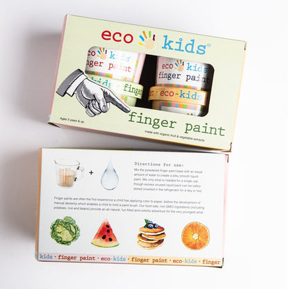 Eco-friendly Kids Finger Paint (Set of 4)