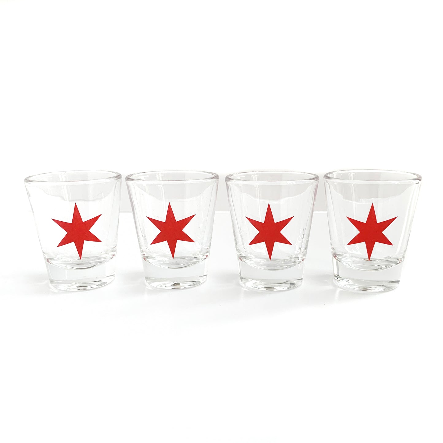 Chicago Flag Star Shot Glass