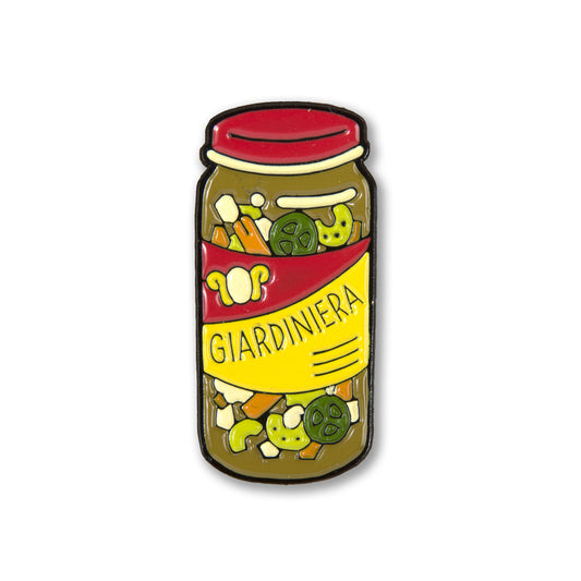 Giardiniera Hot Peppers Enamel Pin