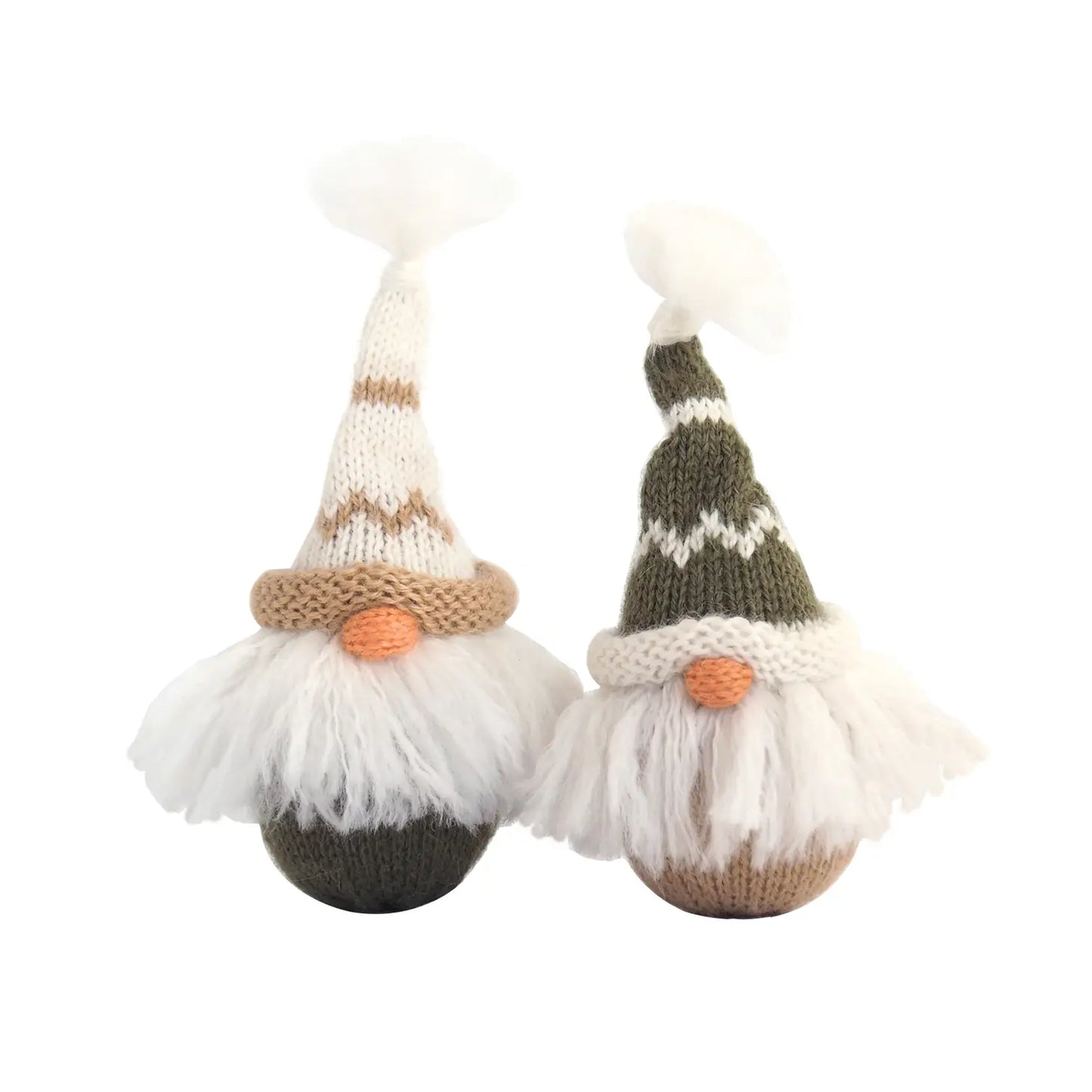 Gnome with Nordic Hat Knit Ornament