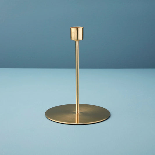 Gold Metal Simple Taper Candlestick