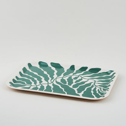 Green Leaves 11" x 14" Large Tray