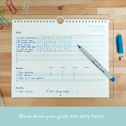 Habit Calendar Self-Care Tracker