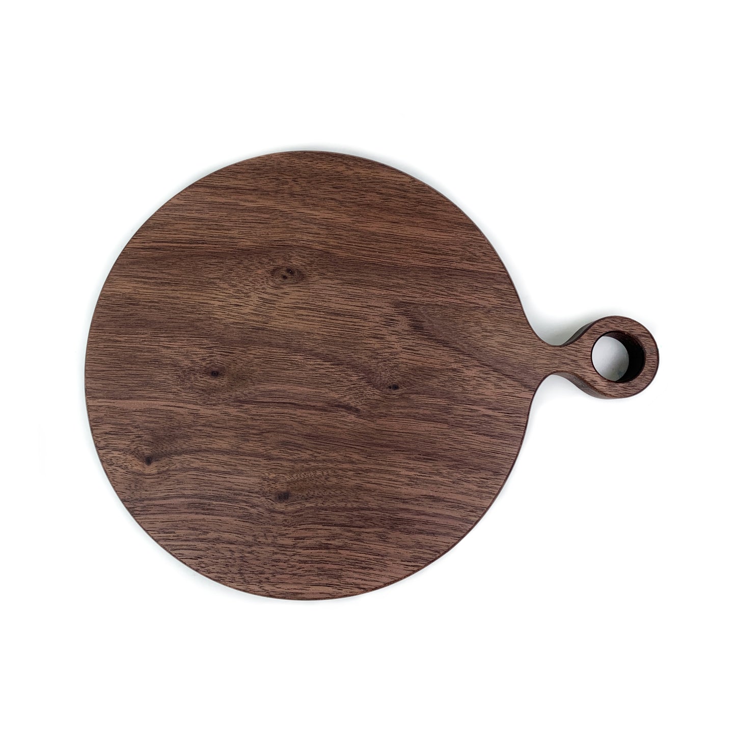 Solid Walnut Wood Round Cutting or Serving Board