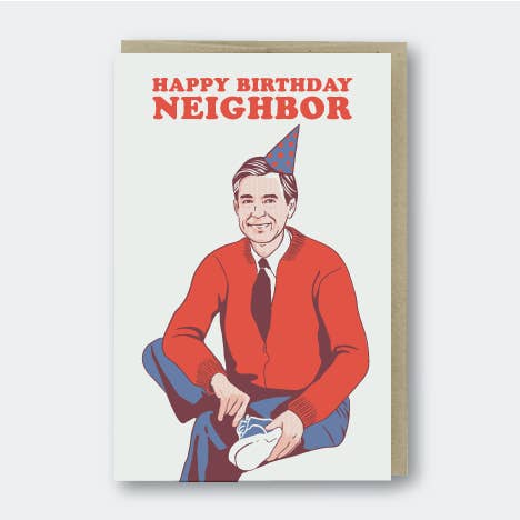 Happy Birthday Neighbor Mr. Rogers Card