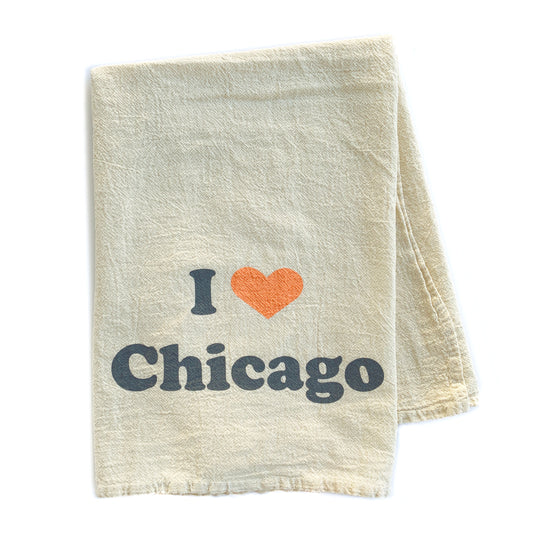 I Love Chicago Kitchen Tea Towel