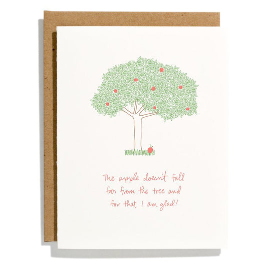 Apple Doesn't Fall Far Mother & Father's Day Card
