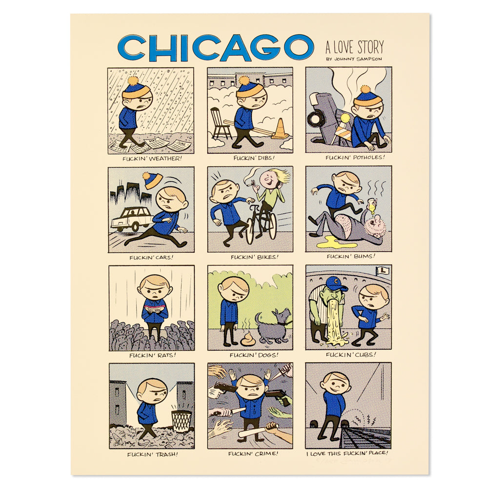 Chicago: A Love Story 14" x 18" Print