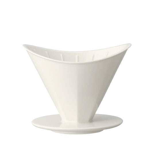 Faceted 4 Cup Porcelain Pour Over Brewer