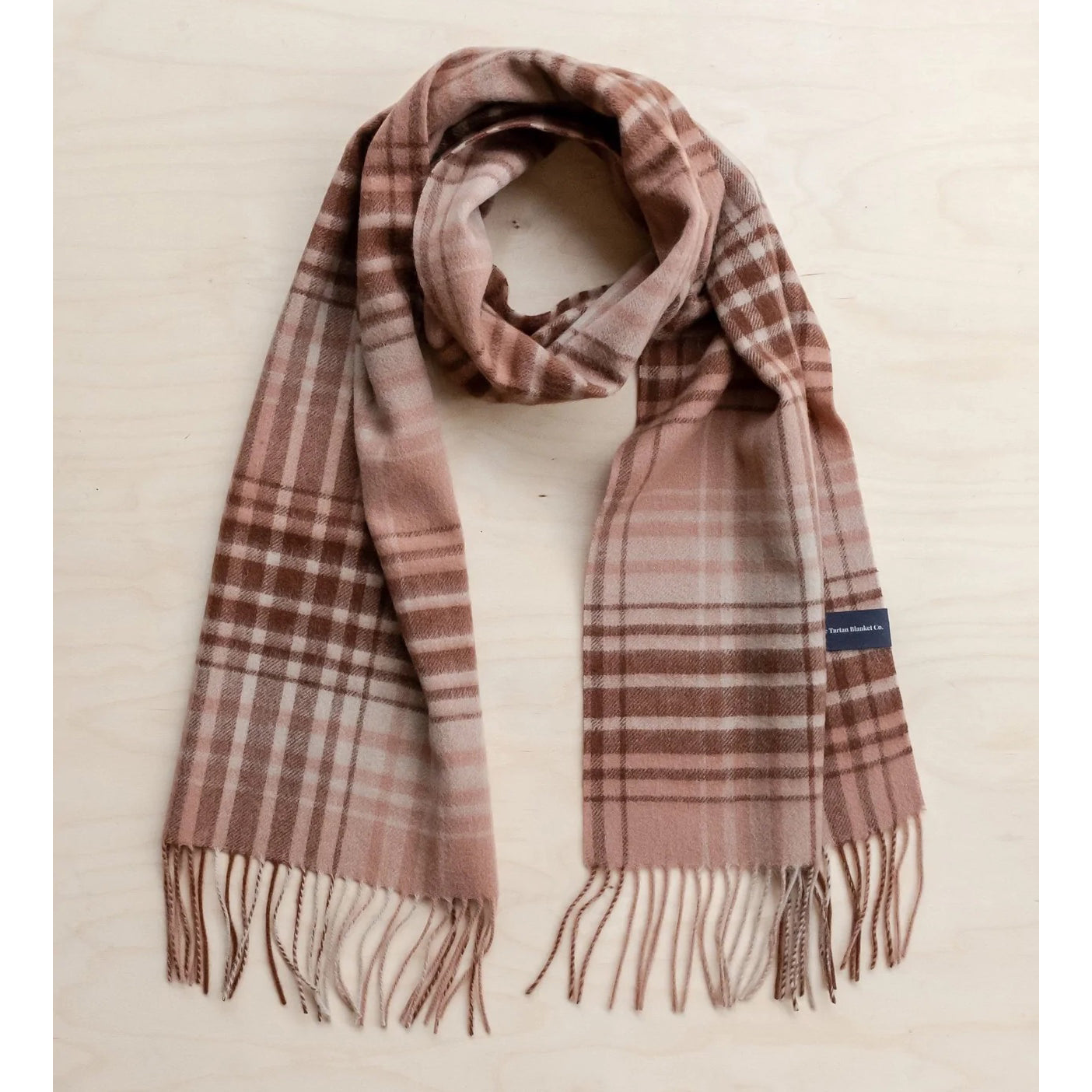 Burberry check wool blanket cape - Pink