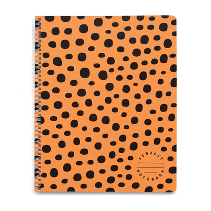 Leopard Spots 8" x 10" Subject Lined Notebook