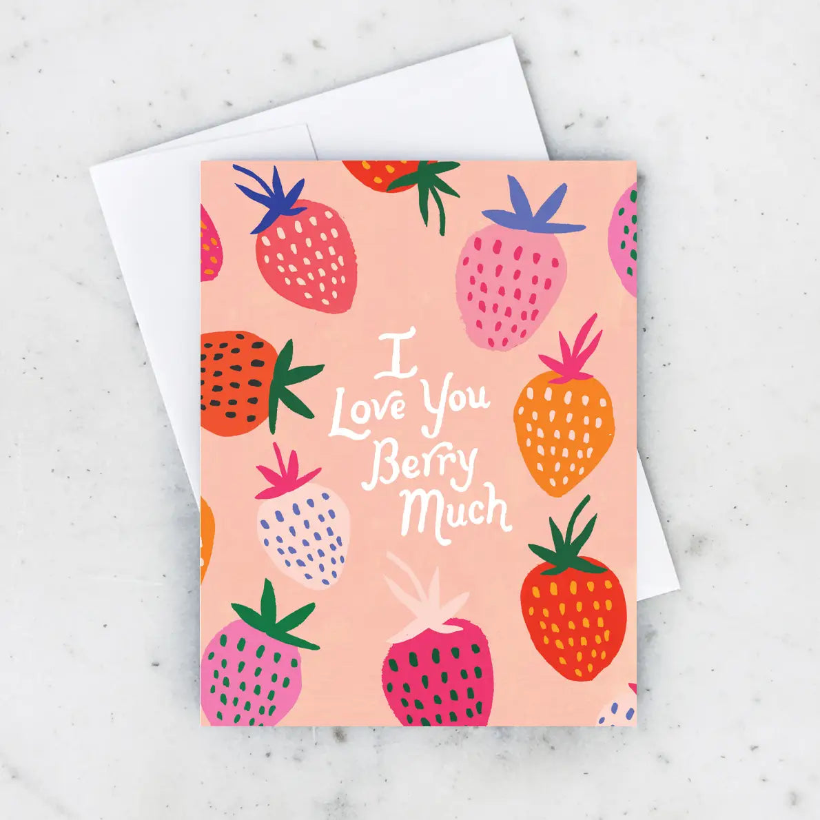 I Love You Berry Much Love or Valentine's Day Card
