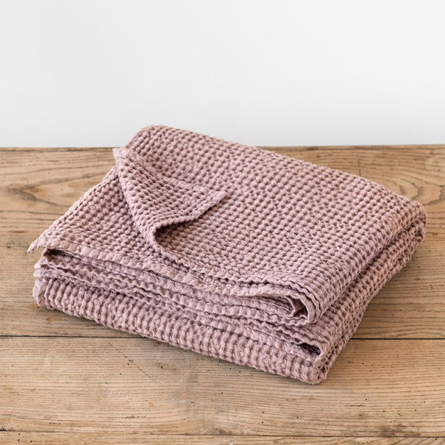 Pink waffle throw outlet blanket